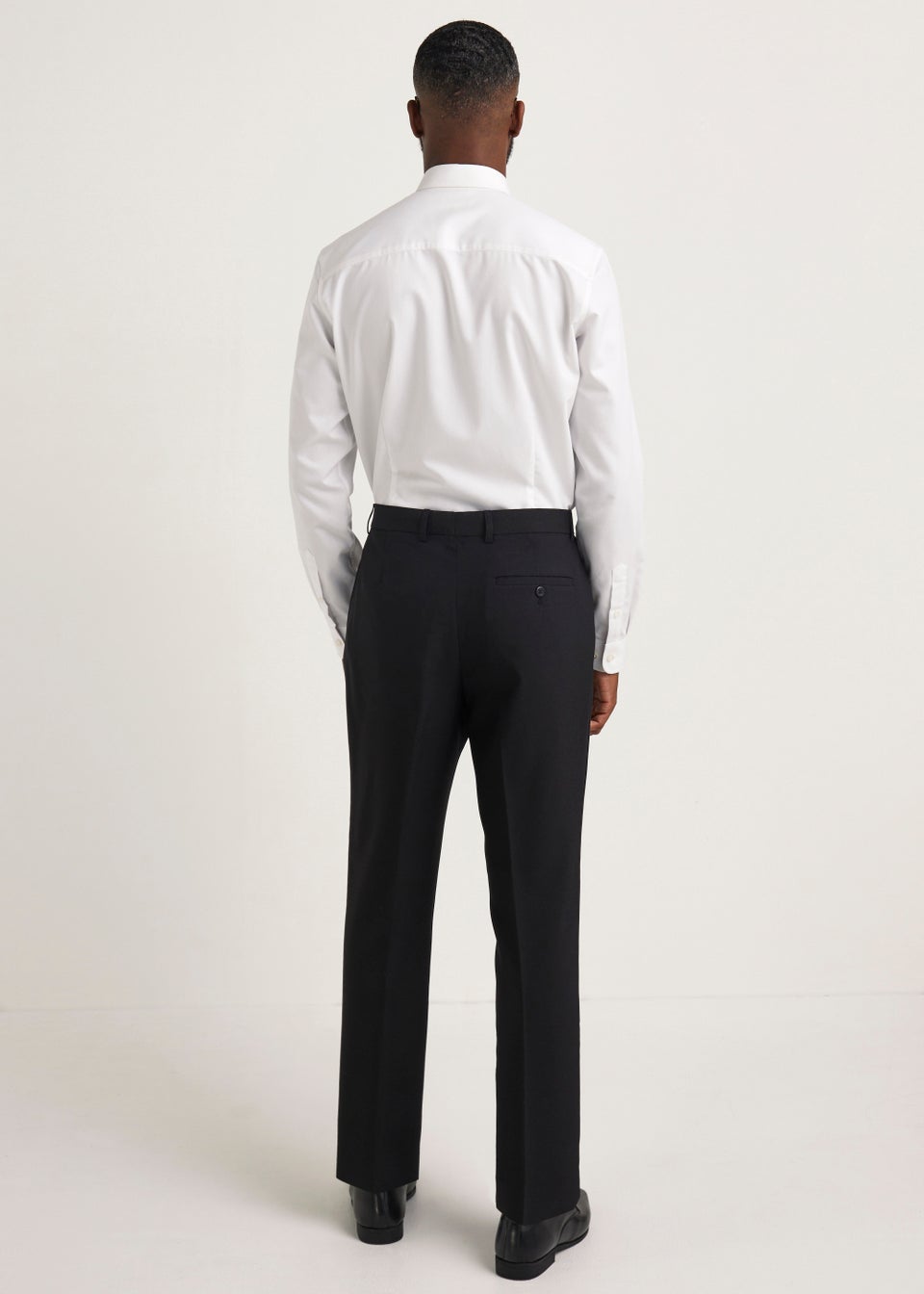 Taylor & Wright Black Regular Fit Formal Trousers
