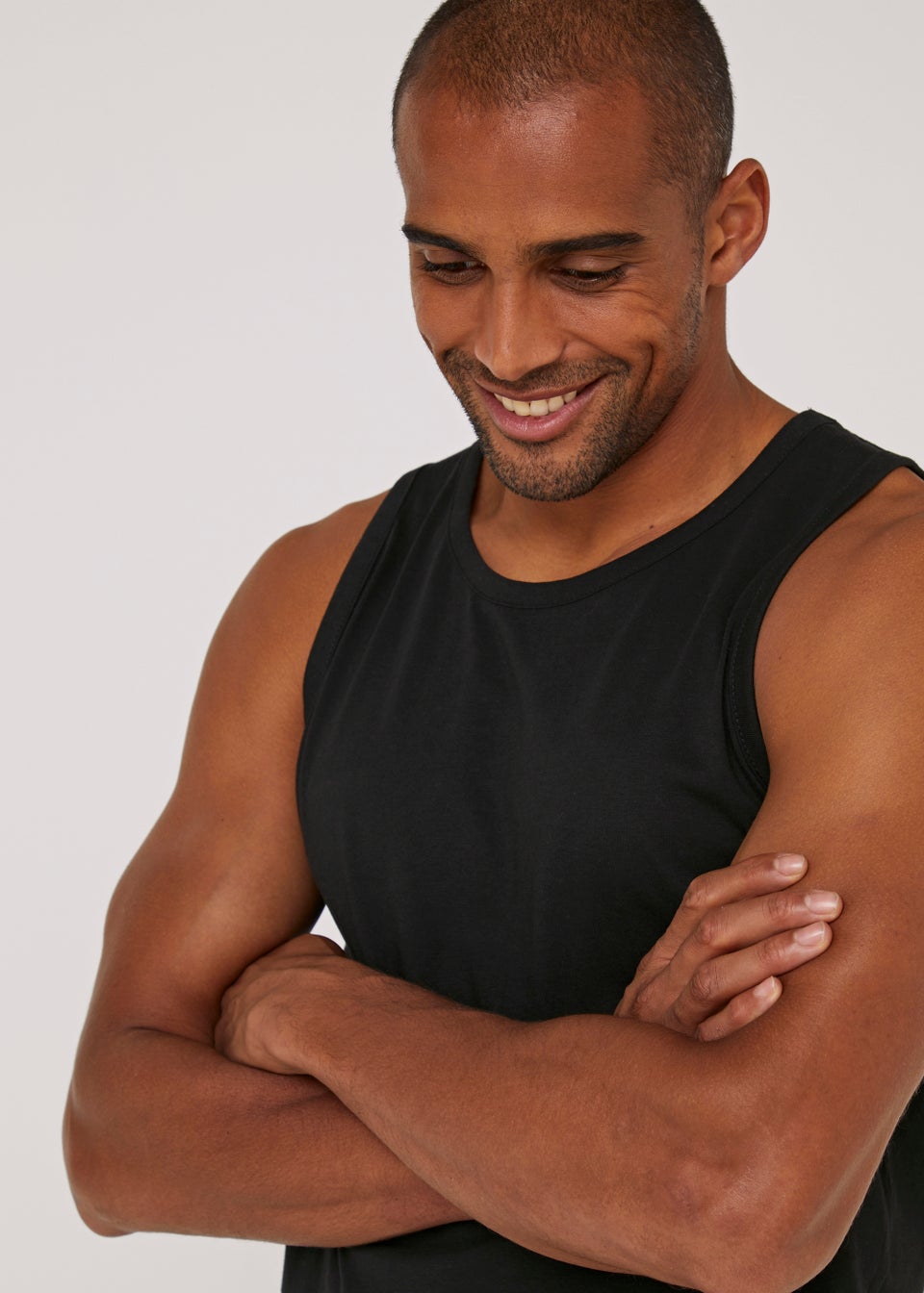 Black Jersey Vest Top