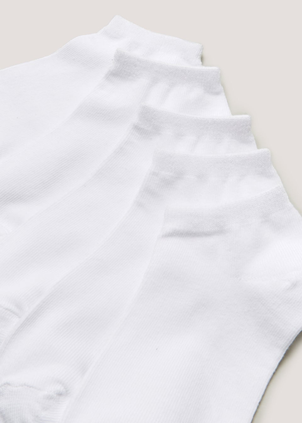 Kids 5 Pack White Trainer Socks (Younger 6-Older 5.5)