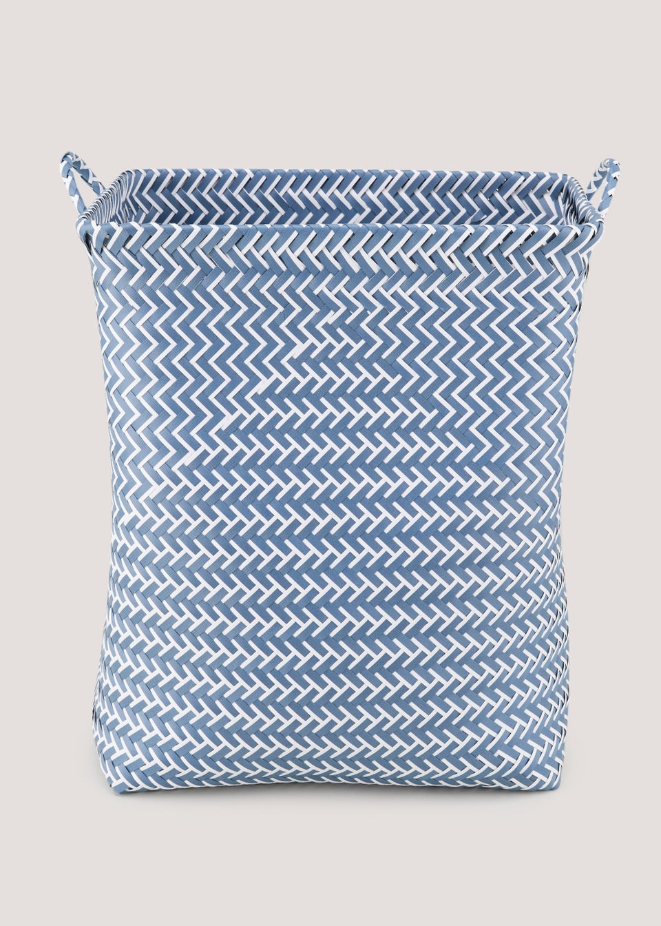 Blue Plastic Laundry Basket