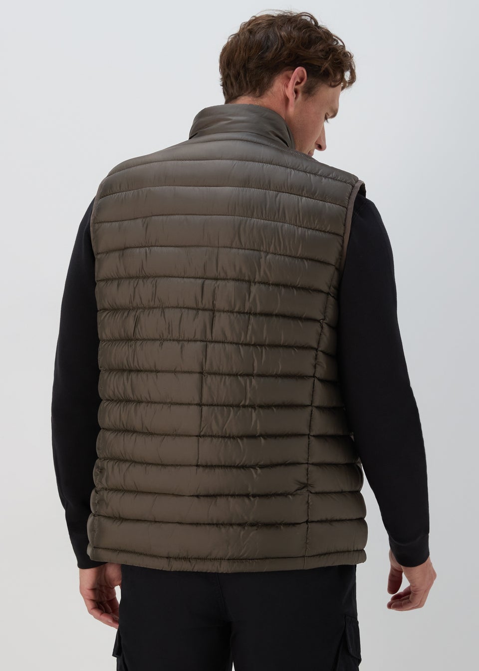 Khaki Packable Puffer Gilet