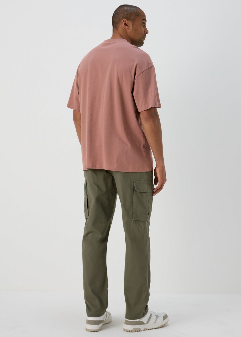 Khaki Slim Fit Cargo Trousers