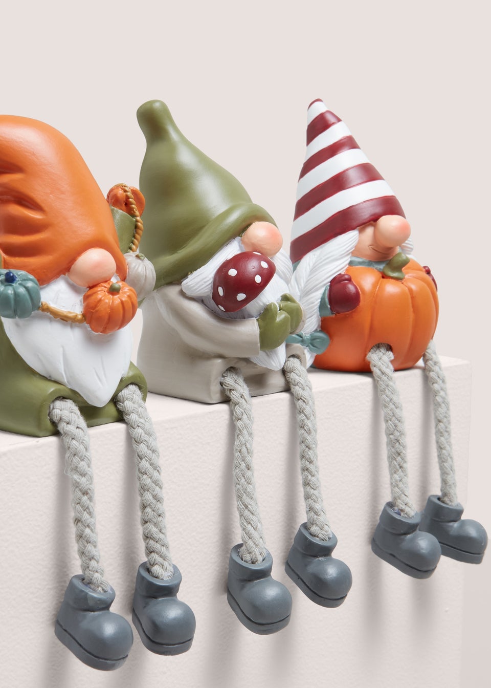 Orange Set of 3 Autumn Ornaments (10x6x10cm)