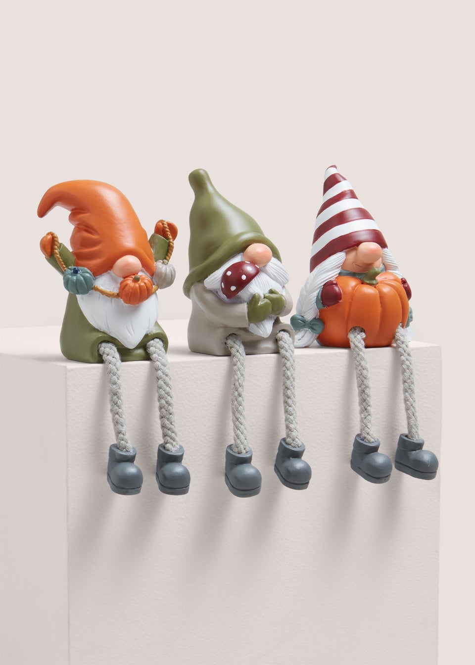 Orange Set of 3 Autumn Ornaments (10x6x10cm)